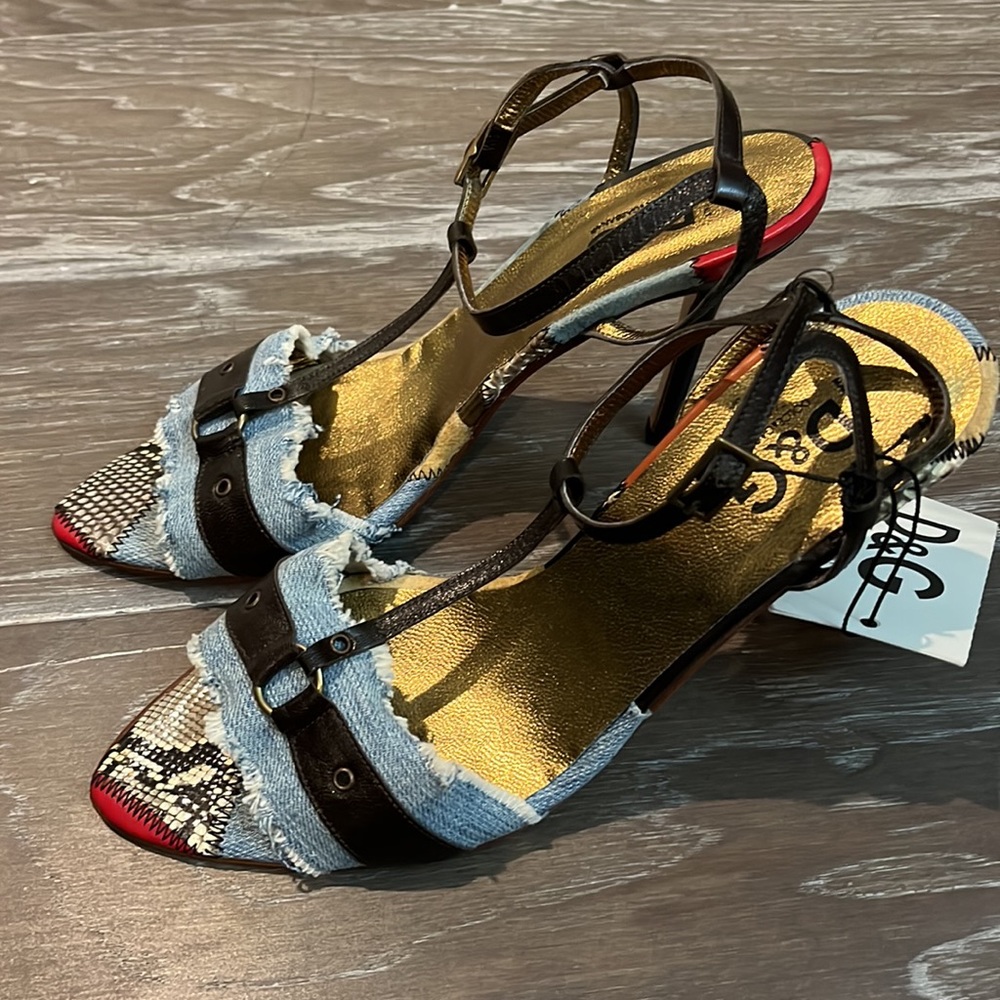 D&G denim patchwork heels - Picture 11 of 16